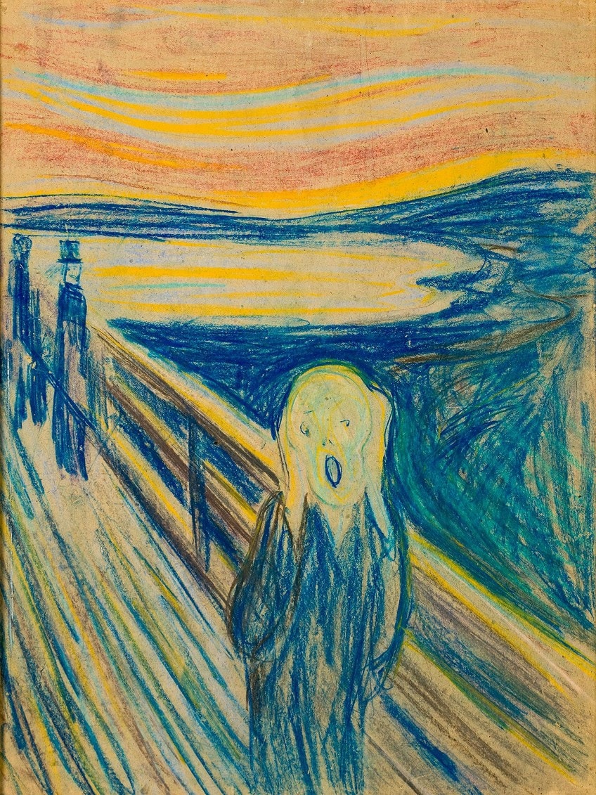 The Scream Painting Sketch