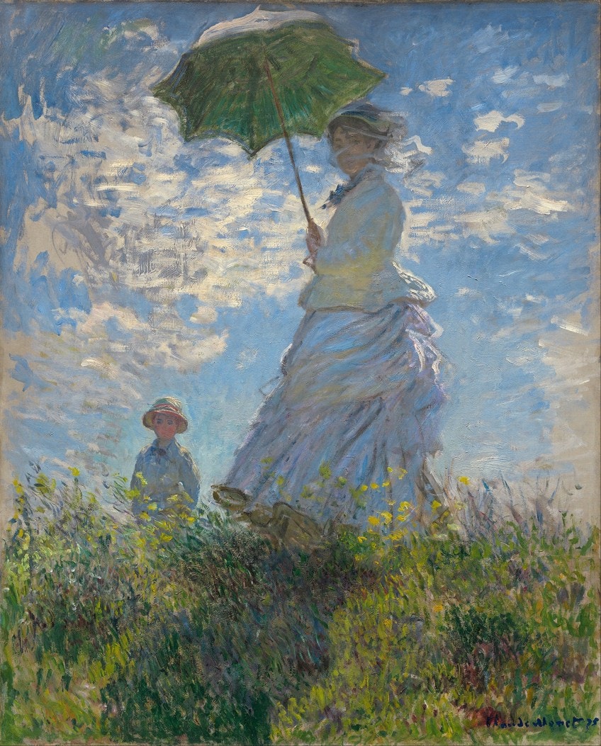 Woman With a Parasol Painting