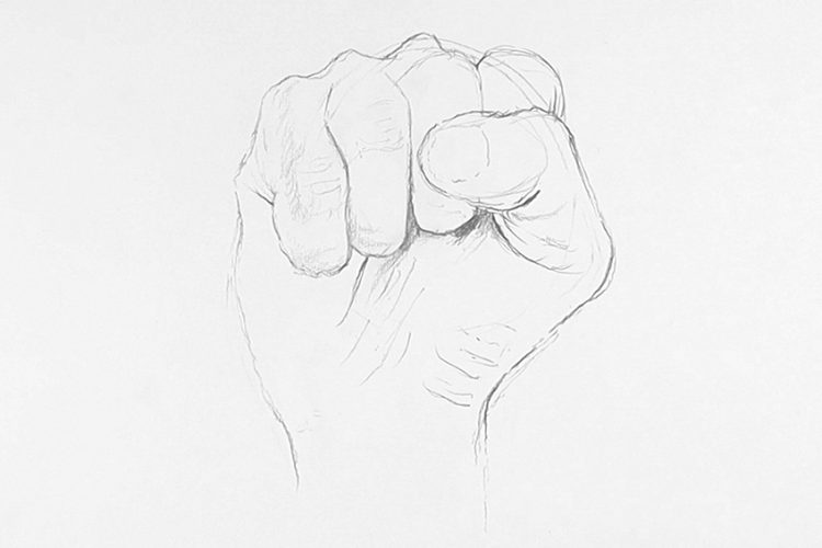 How to Draw a Fist – Clenched Fist Drawing Step-by-Step Tutorial - How To Draw A Clenched Fist