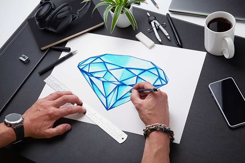 Free Diamond Drawing Pictures - Clipartix