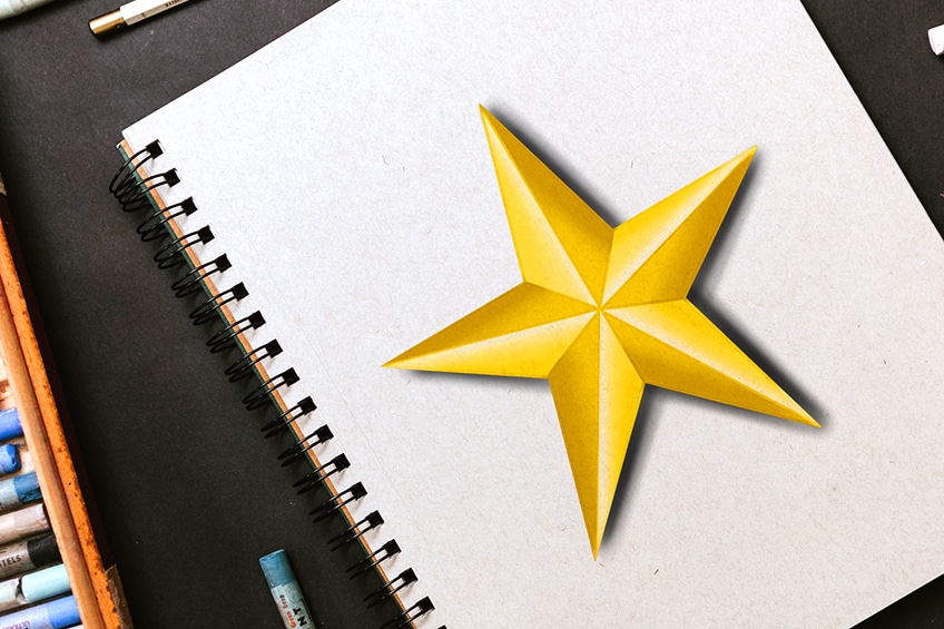 how to draw a star