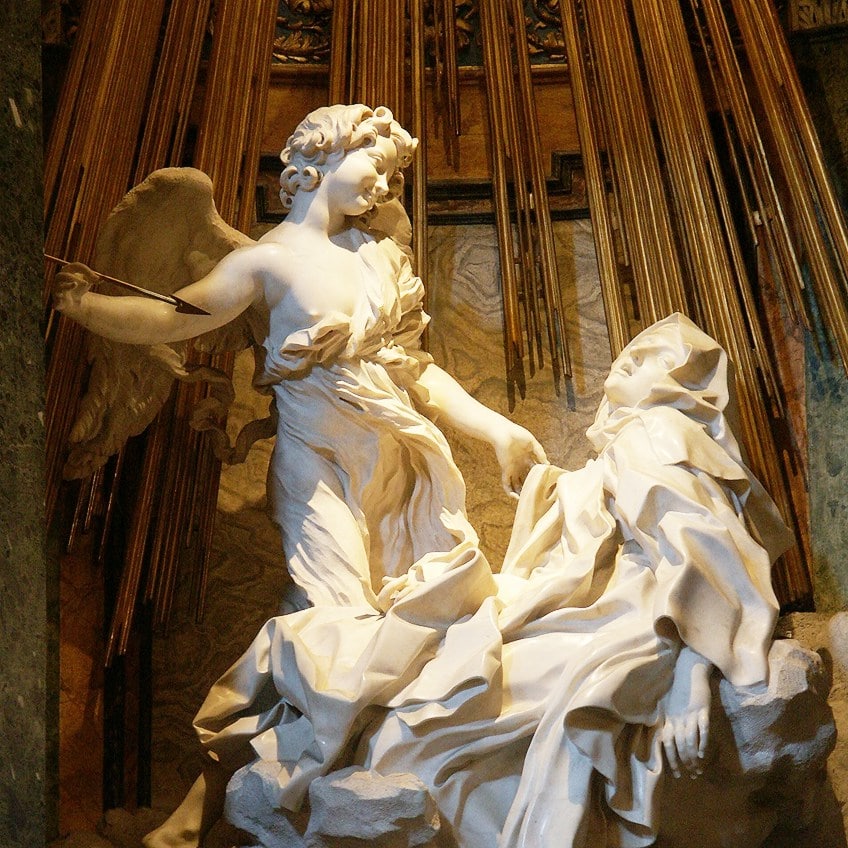 Close-Up of Bernini's Statue of Saint Teresa
