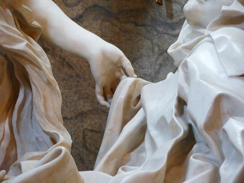 Detail of Bernini's Statue of Saint Teresa