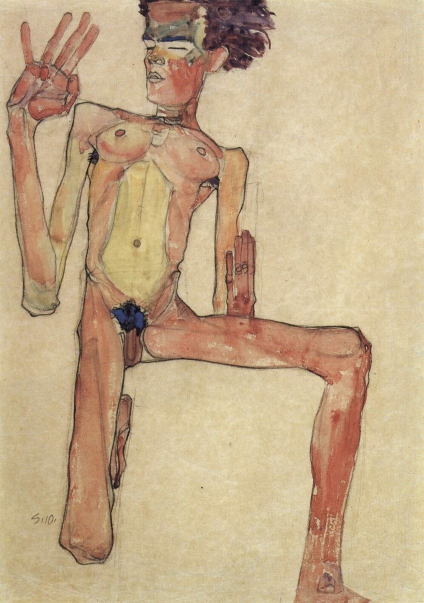 Egon Schiele Self-Portrait