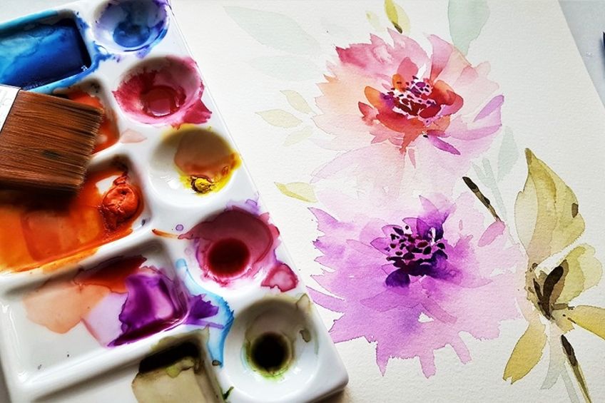 Gouache Painting Ideas Flowers