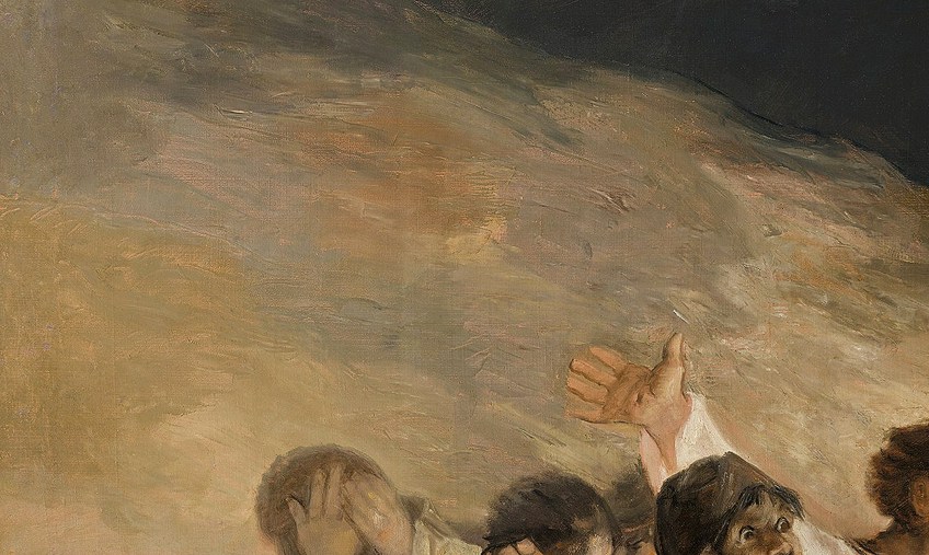 Goya's Third of May Painting Brushstrokes