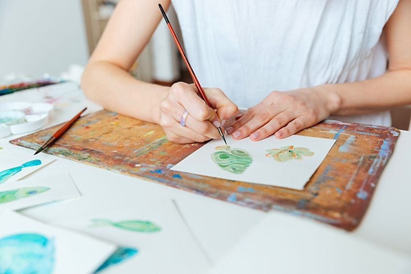 Learn to Paint: Adding Texture to Watercolor with White Gouache 