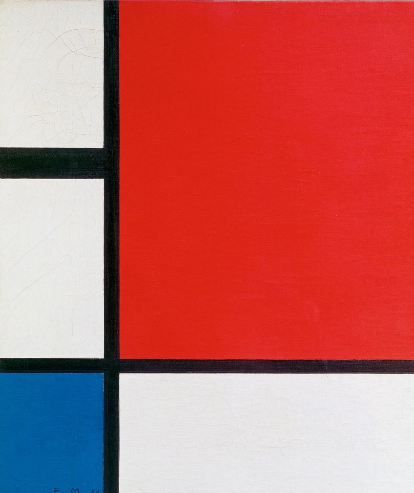 Mondrian Artwork Close-Up