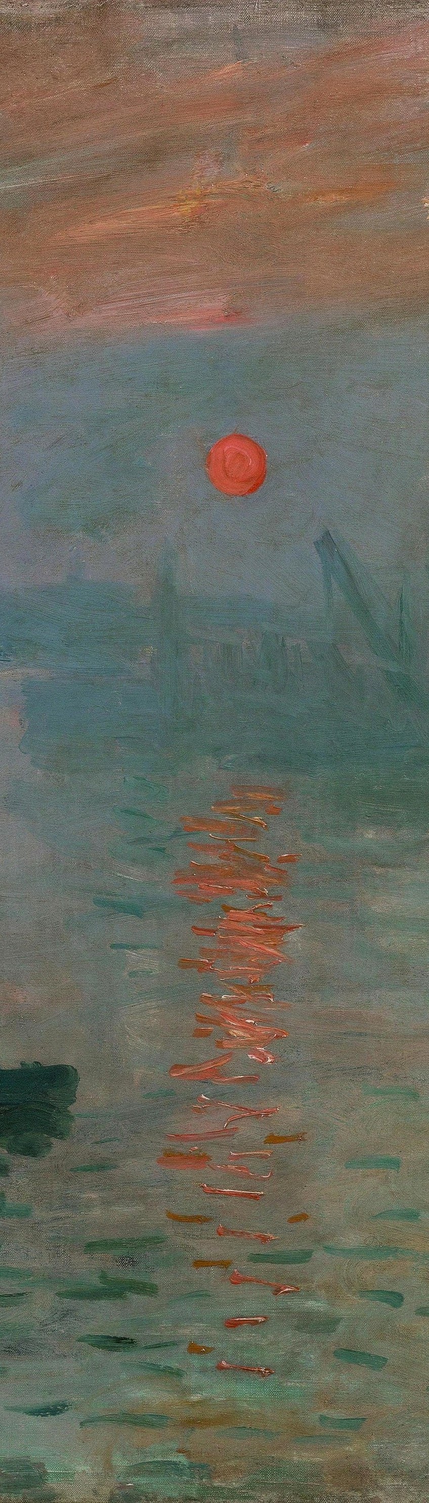 Monet Sunrise Painting Details