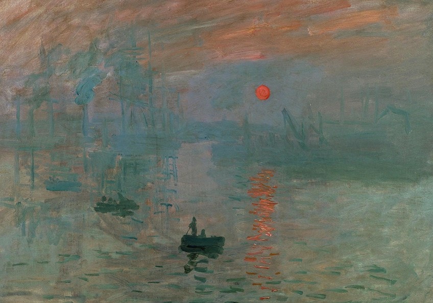 Monet Sunrise Painting