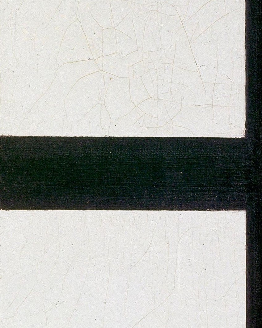 Piet Mondrian Painting Detail