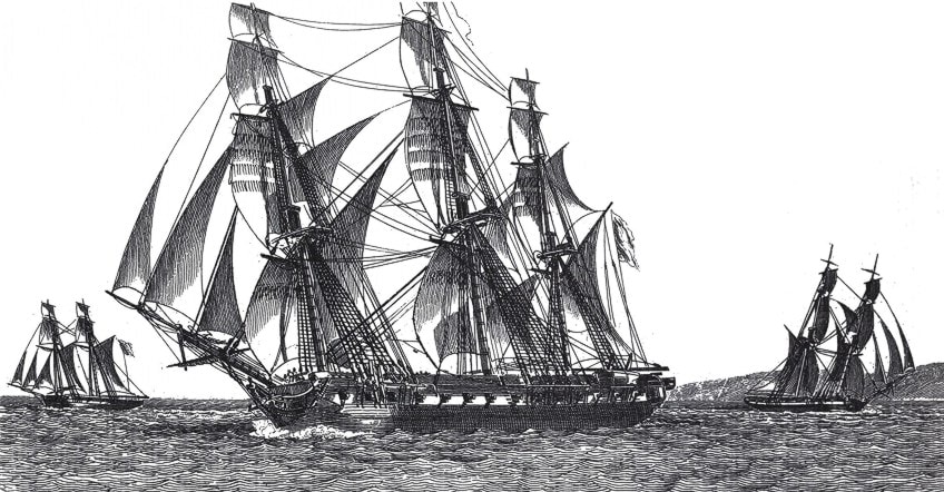 Raft of Medusa Painting Ship