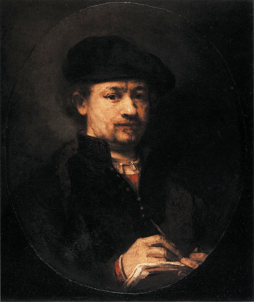 Rembrandt Self-Portrait Painting