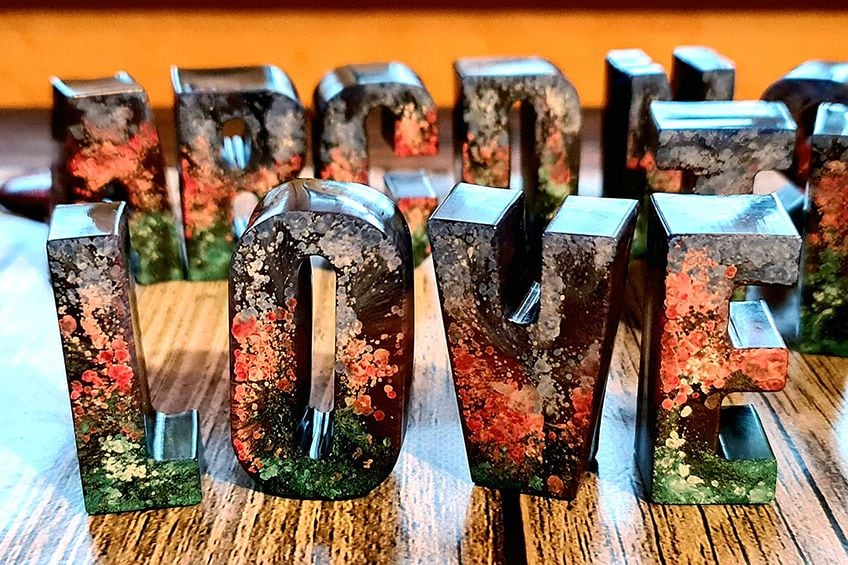 Resin Alphabet Letters