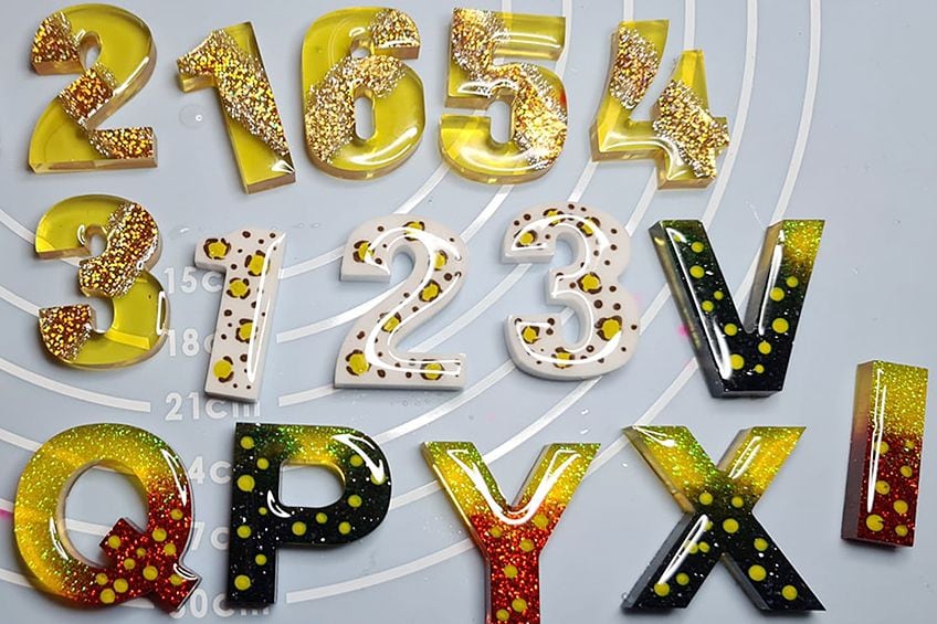 Resin Letter Ideas