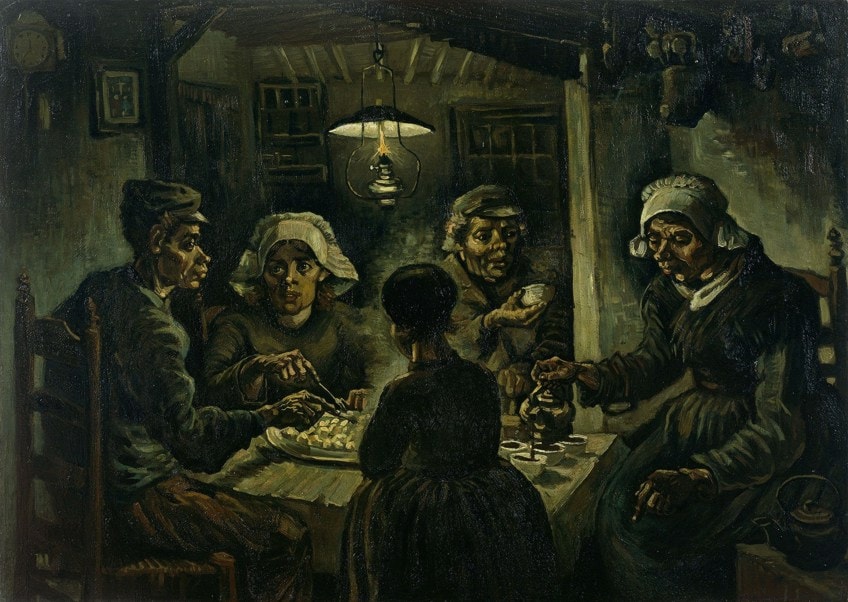 The Potato Eaters Painting