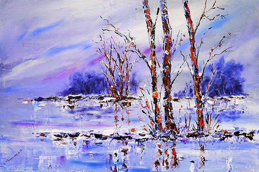 Winter Easy Acrylic Painting Ideas