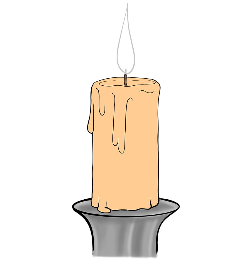candle drawing 08