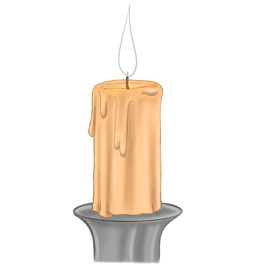 candle drawing 10