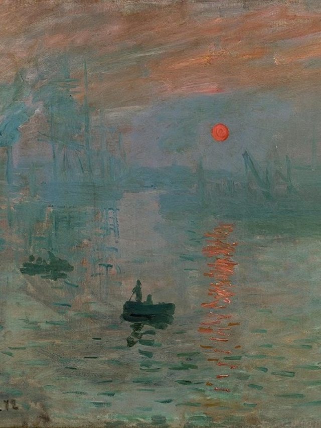 impression sunrise by claude monet 1874