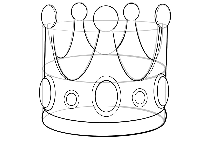 crown drawing 13