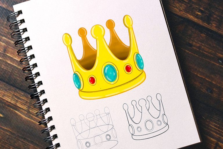 How to Draw a Crown – A Regal Crown Illustration Tutorial