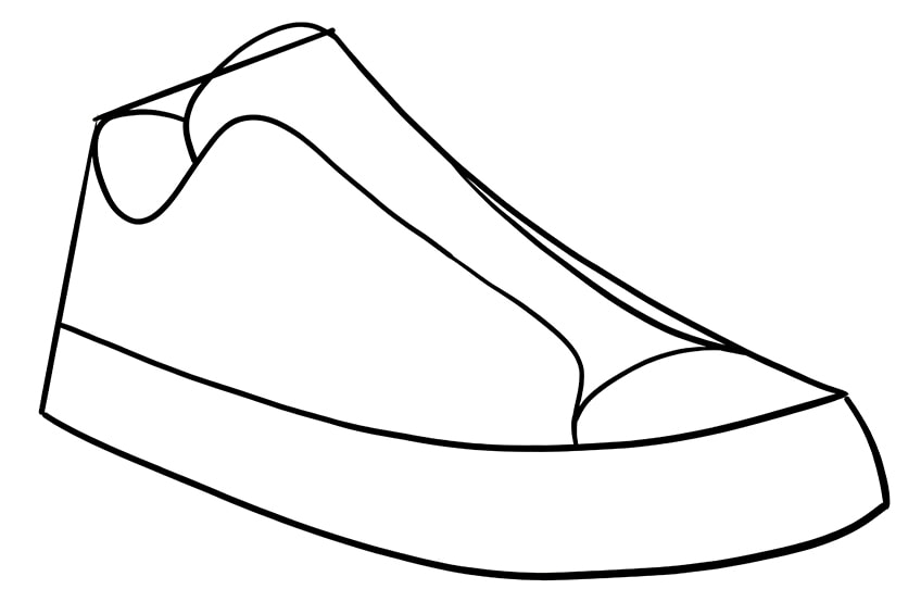 shoe drawing 10