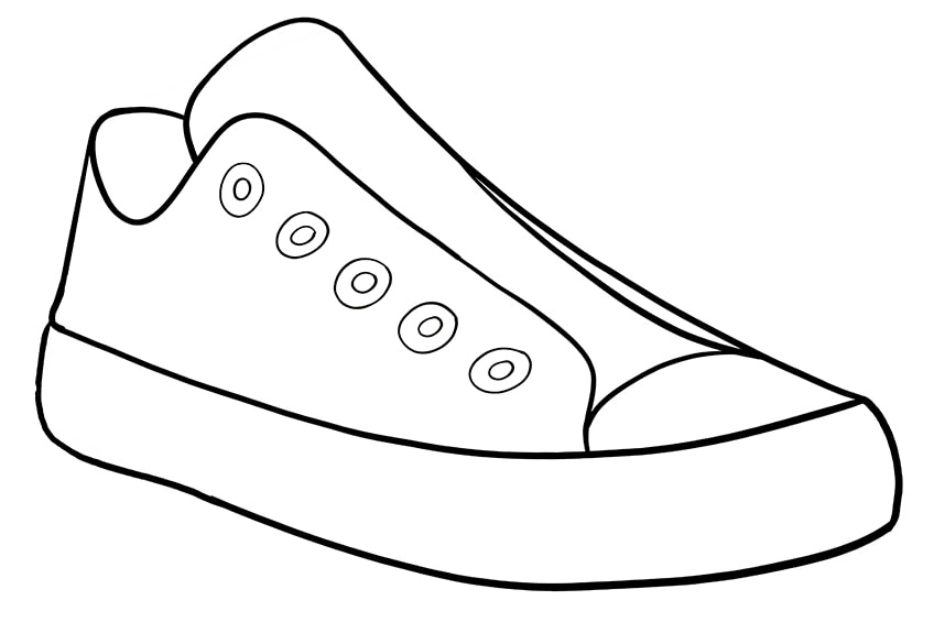 shoe drawing 12