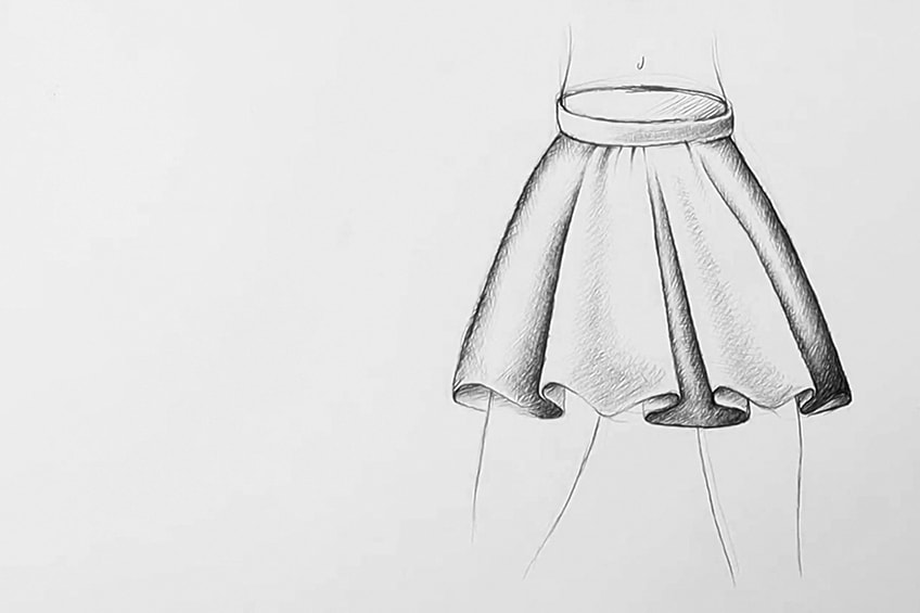 skirt drawing 13