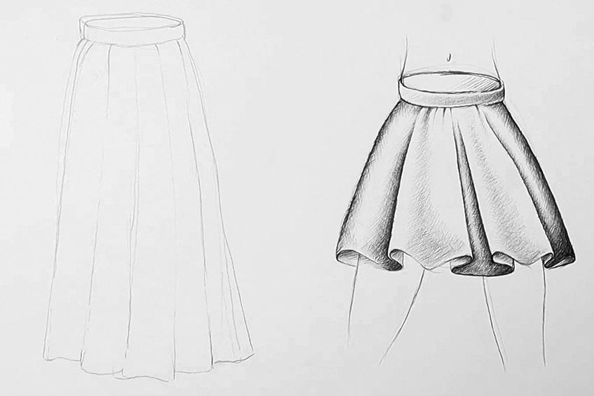 skirt drawing 15