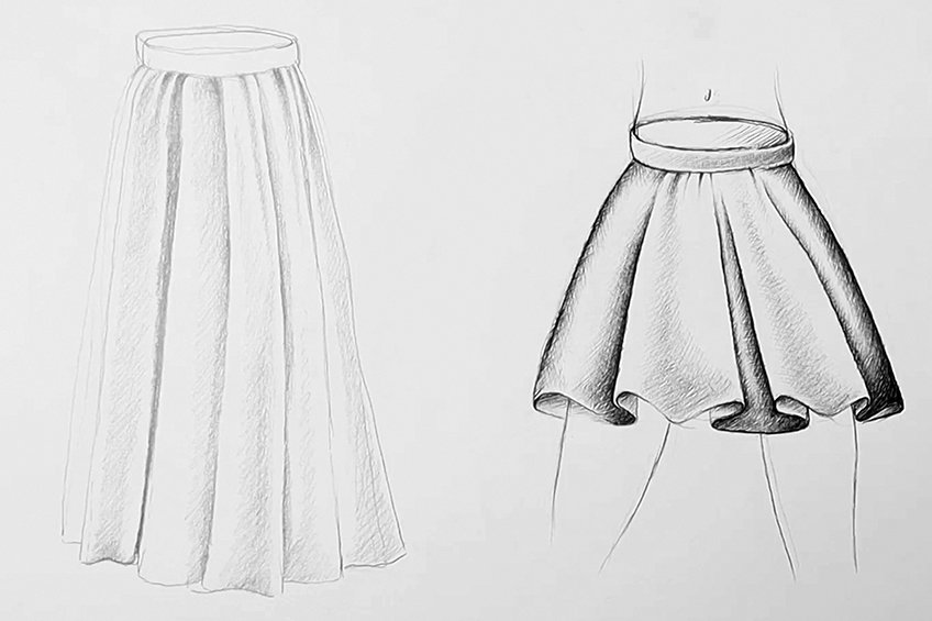 skirt drawing 19a