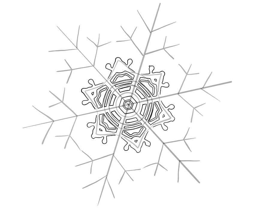 snowflake drawing 13