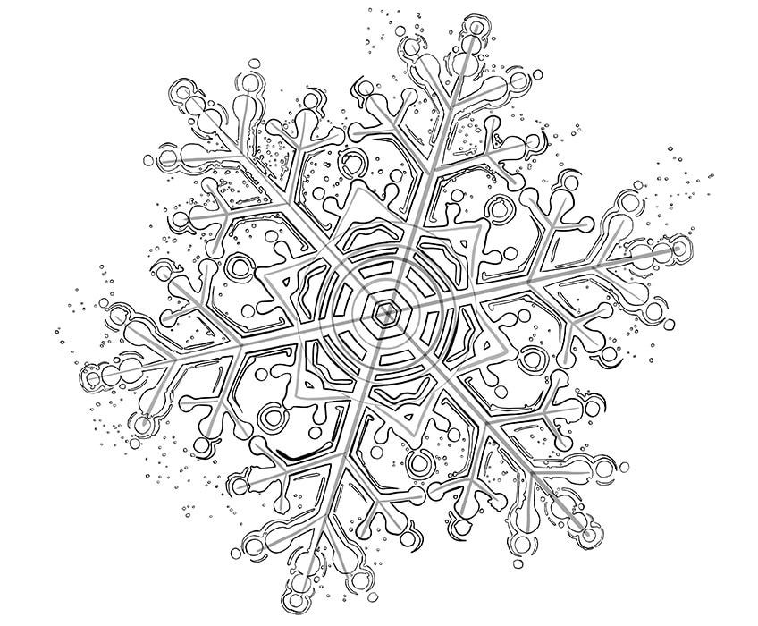 snowflake drawing 15