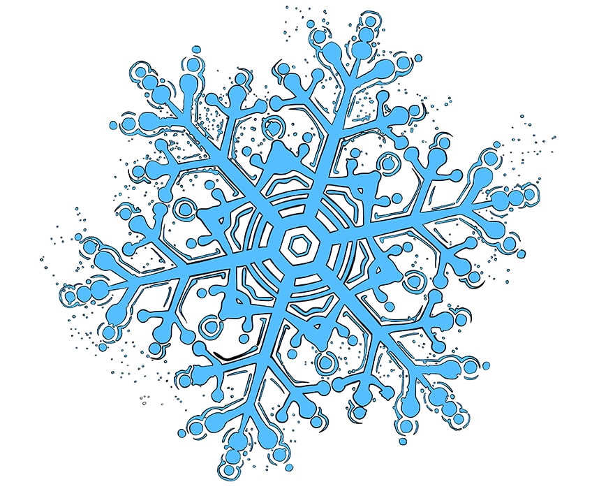 snowflake drawing 16