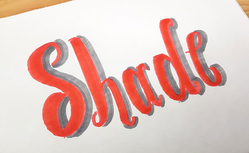 Easy Letter Shadowing 6