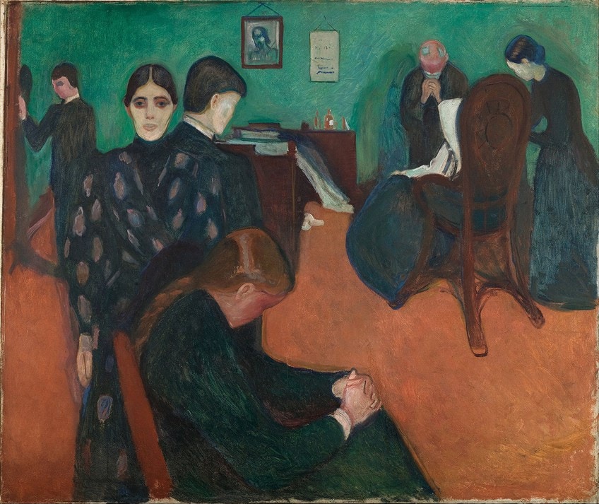 Edvard Munch Paintings About Death