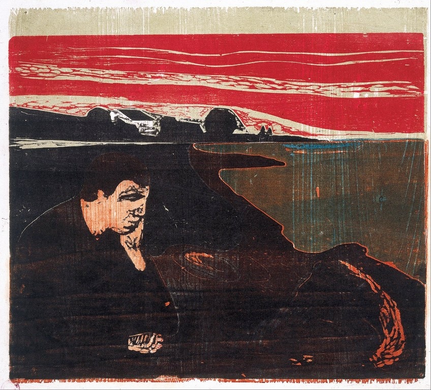 Edvard Munch Woodcut