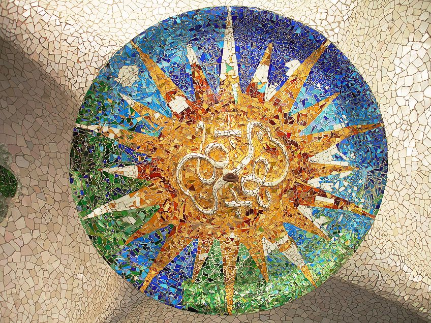 antoni gaudi simple mosaics