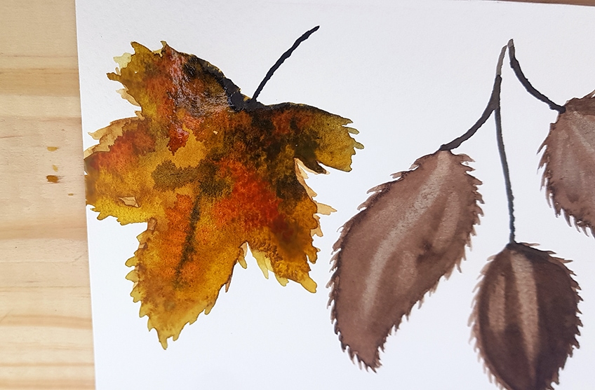 Oak Leaves Painting