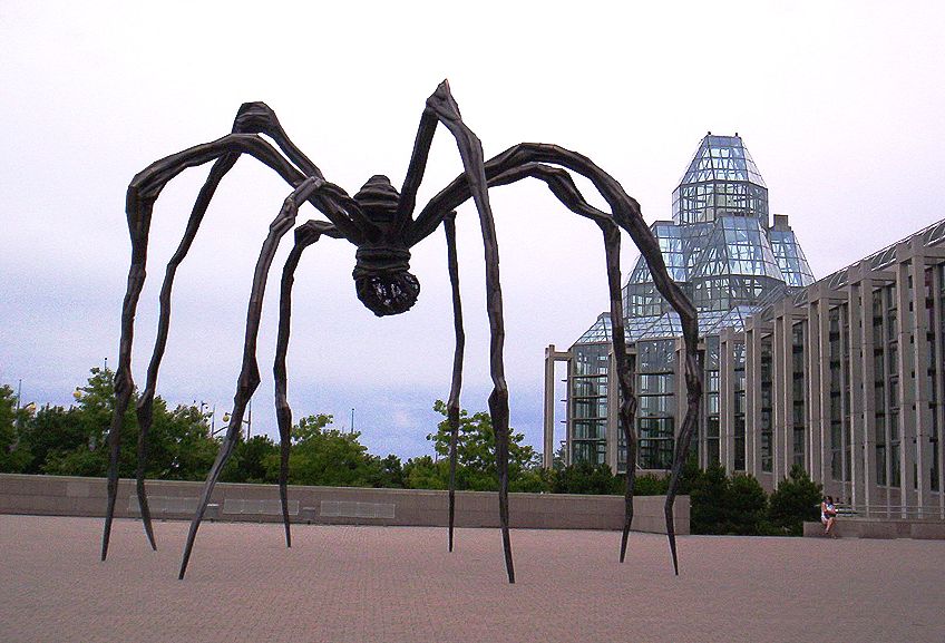 Louise Bourgeois: woven forms and spindly-legged spiders