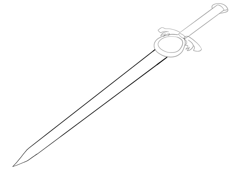 how to draw a sword