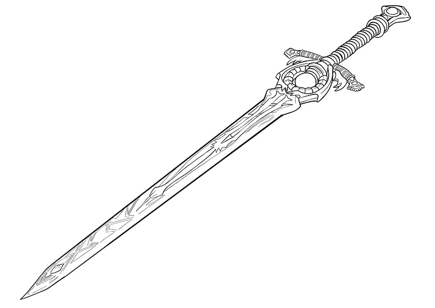 how to draw a sword