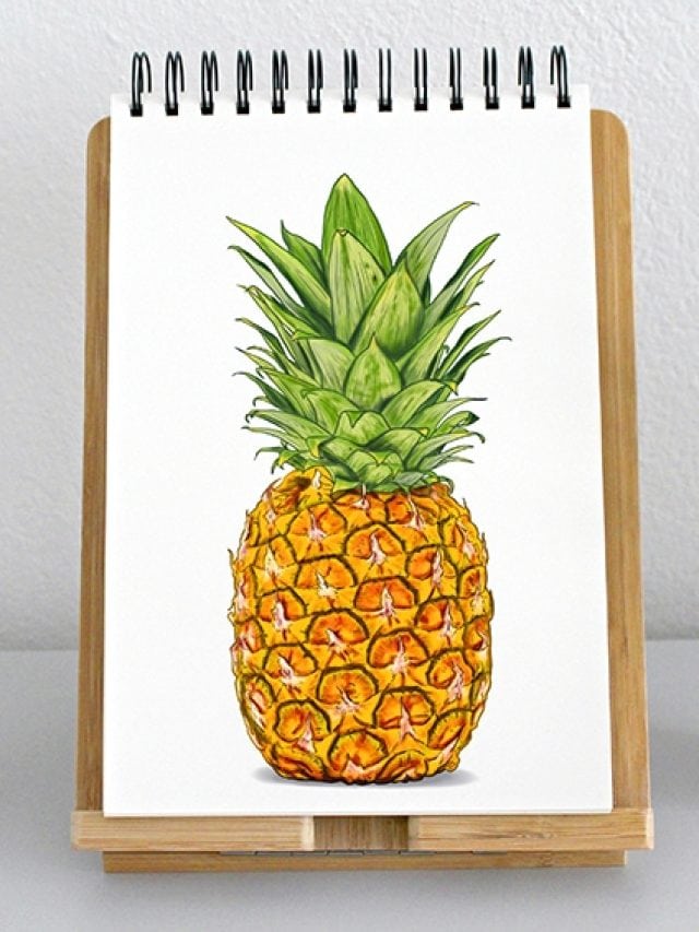 Cute Pineapple, Happy Pineapple Drawing,' Travel Mug | Spreadshirt