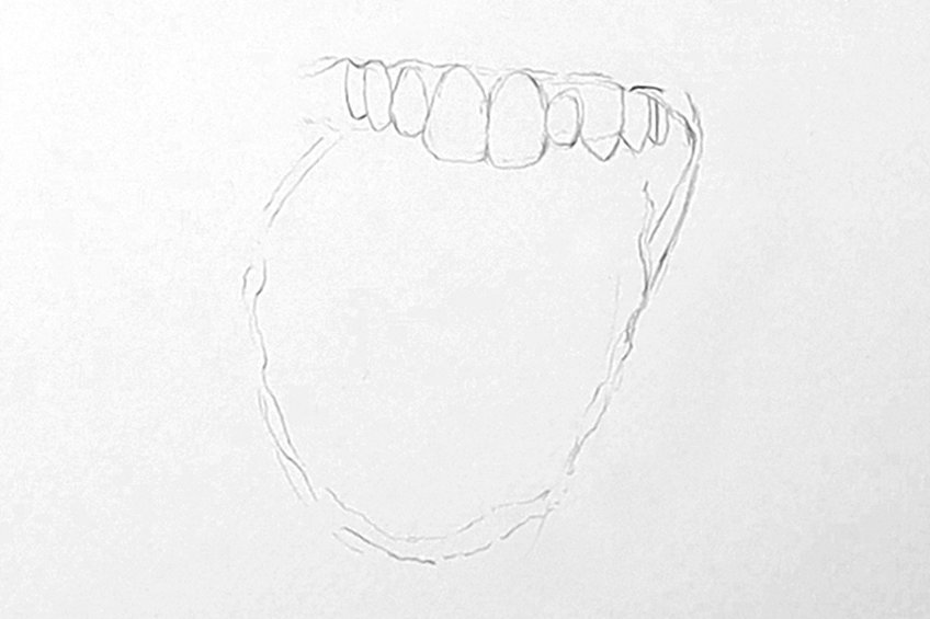 realistic tongue drawing 01