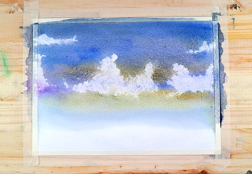 watercolor clouds 2c