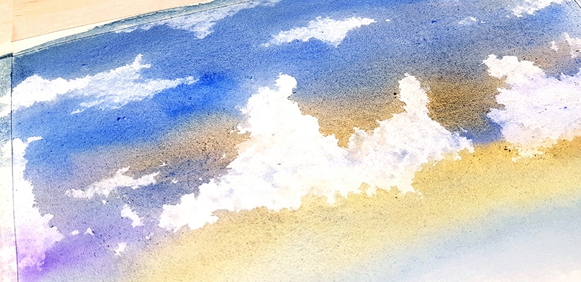 watercolor clouds 2e