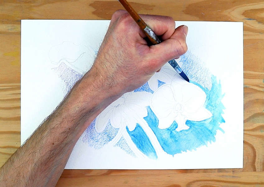 watercolor pencils tutorial 05