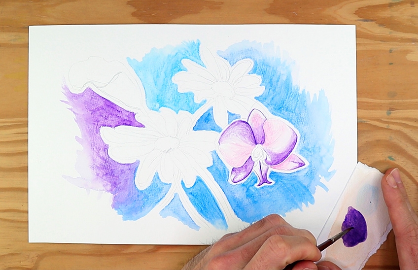 watercolor pencils tutorial 11