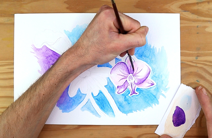 watercolor pencils tutorial 12