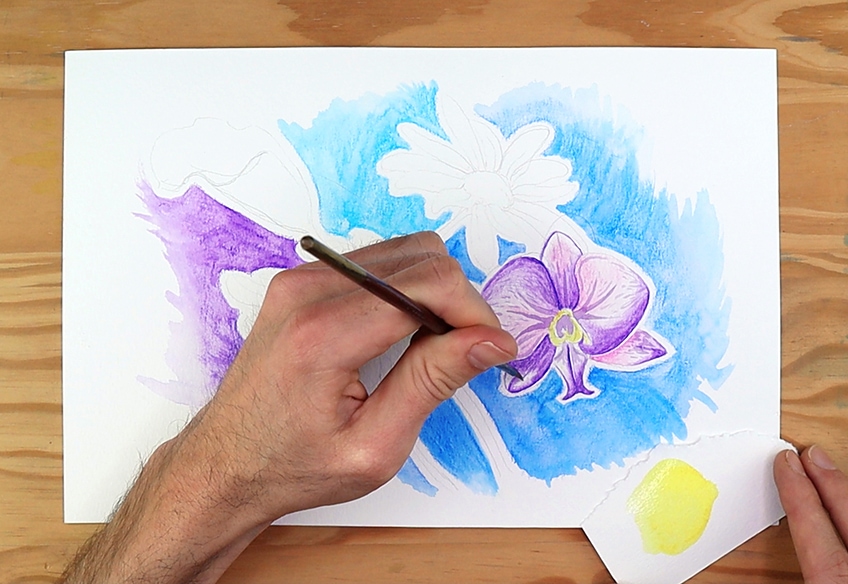 watercolor pencils tutorial 13